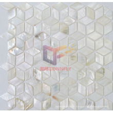 Rhombic Shape 3D Look Mother of Pearl Shell Mosaic (CFP122)